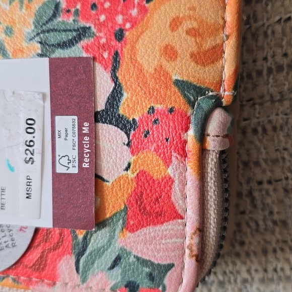 MUNDI BRAND WOMEN'S SMALL "FRUIT PUNCH FLORAL" WALLET WITH RFID PROTECTI… - Picture 11 of 11